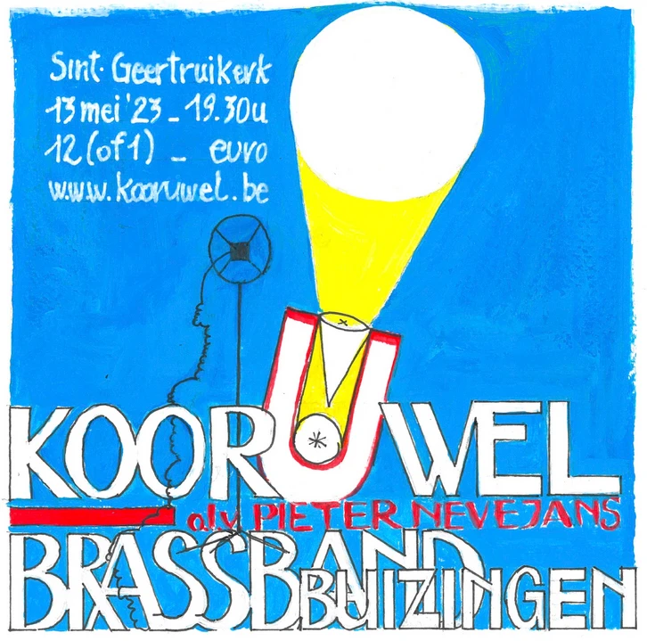 poster concert Kooruwelf op 13 mei 2023